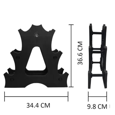 RACK PROIRON PVC 3 PARES MANCUERNAS 46 KG - 2