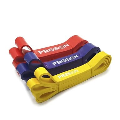 SET BANDAS RESISTENCIA PROIRON CROSSFIT FULL BODY LIGHT + MEDIUM + HEAVY MULTICOLOR