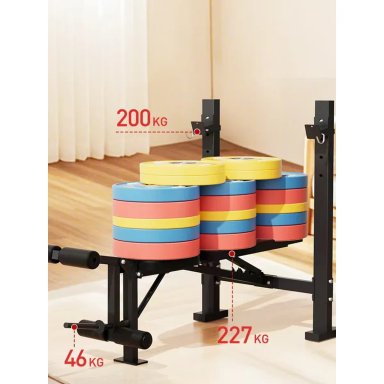 BANCA PARA ENTRENAMIENTO MULTIFUNCIONAL CON RACK PRO-II - 3