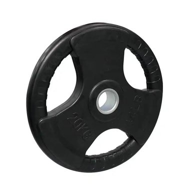 PAR DE DISCOS OLÍMPICOS DE CAUCHO TRI AGARRE 20 KG - 1