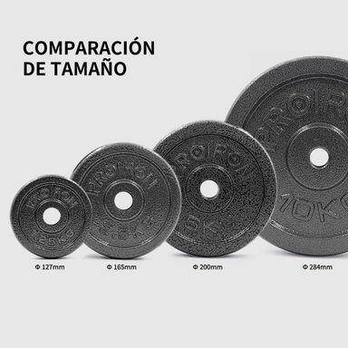 DISCOS DE HIERRO FUNDIDO PROIRON 4 X 1.25KG - 3