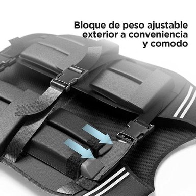 CHALECO CON PESO AJUSTABLE 20 KG - 3