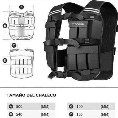 CHALECO CON PESO AJUSTABLE 20 KG - 4