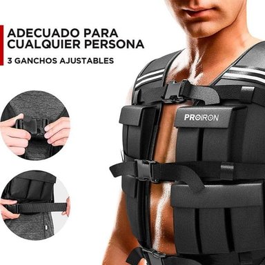 CHALECO CON PESO AJUSTABLE 20 KG - 5