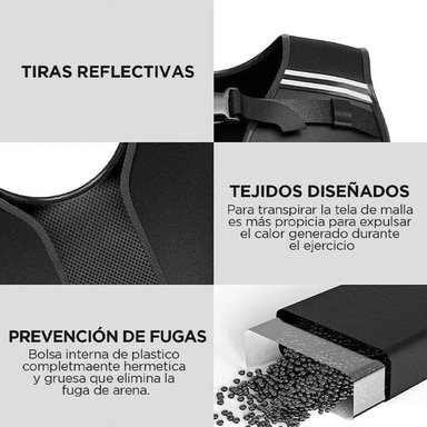 CHALECO CON PESO AJUSTABLE 20 KG - 6