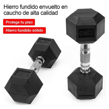 SET DE MANCUERNAS HEXAGONALES DE 65KG + RACK DE ACERO - 4