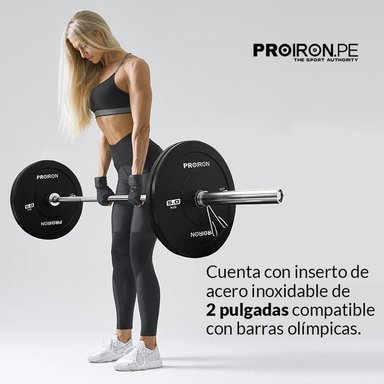 PAR DE DISCOS OLÍMPICOS DE CAUCHO - BUMPER PLATES 5KG - 4
