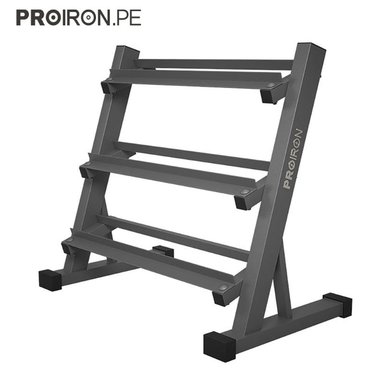 SET DE MANCUERNAS HEXAGONALES DE 185KG + RACK DE ACERO - 6