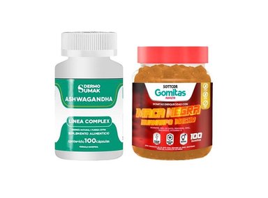 ASHWAGANDHA COMPLEX 100 CAP - DERMO SUMAK|GOMITAS DE MACA NEGRA