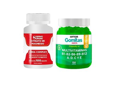 CITRATO COMPLEX 100 CAP - DERMO SUMAK|GOMITAS MULTIVITAMINAS ADULTO