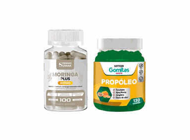 MORINGA PLUS 400MG 100 CAP DERMO SUMAK + GOMITAS DE PROPOLIO