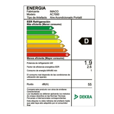 AIRE ACONDICIONADO IMACO AC7000 - 4