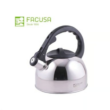 TETERA ACERO INOXIDABLE FACUSA DE 2.5 LITROS CON SILBADOR 989082501