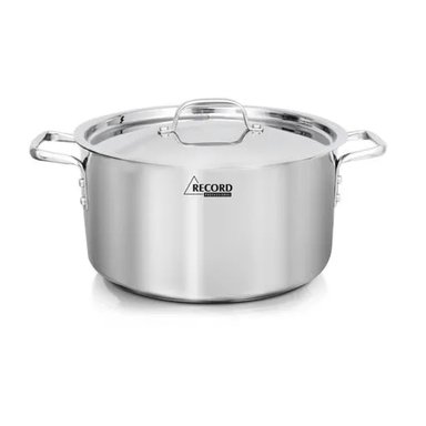 OLLA PROFESSIONAL DE ACERO INOXIDABLE CON FONDO DIFUSOR N° 26 - RECORD- 10116255