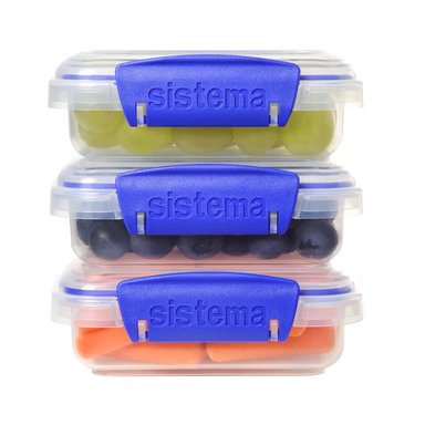 KIT DE 3 RECIPIENTES PARA ALIMENTOS 200ML SISTEMA 2159681