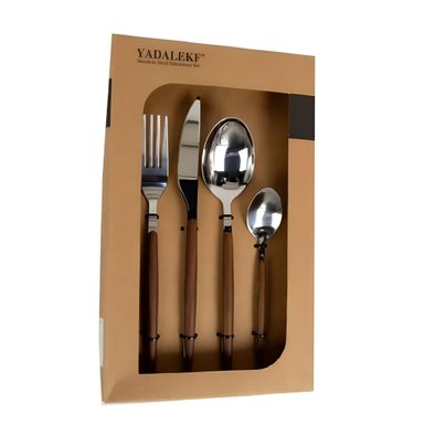 SET CUBIERTOS X16 PZAS M/MADERA CUTLERY- ICHIMATSU- 10286558