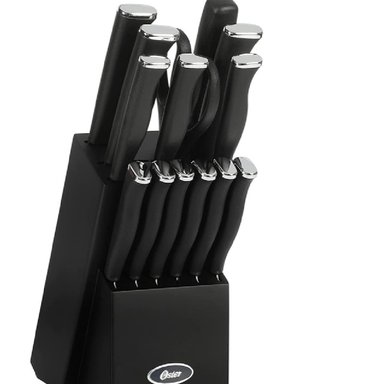 JUEGO DE 15 CUCHILLOS DE ACERO INOXIDABLE CON BLOQUE DE MADERA Y CAJA NEGRA 123866.15 - DURABILIDAD Y PRECISIÓN