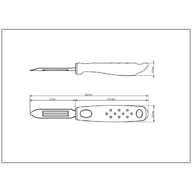 PELADOR DE PAPAS MANUAL TRAMONTINA UTILITÀ EN ACERO INOXIDABLE 25627180