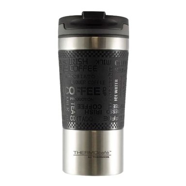 MUG DE ACERO BARISTA 360ML NEGRO THERMOS