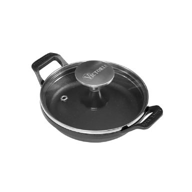 MINI CAZUELA DE HIERRO CON TAPA DE VIDRIO 14CM - 55148006