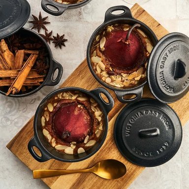 MINI OLLA COCOTTE DE HIERRO FUNDIDO CURADO - 55116002 - 3