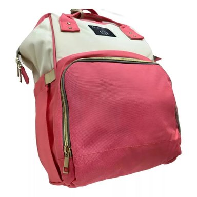 MOCHILA PAÑALERA MULTIFUNCIONAL PARA BEBÉS - CORAL