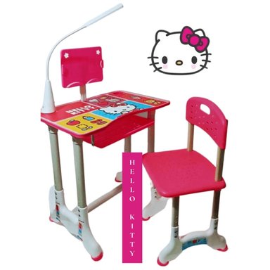 ESCRITORIO ERGONÓMICO INFANTIL HELLO KITTY CON LÁMPARA LED