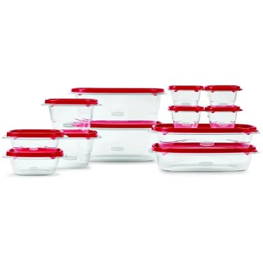 SET DE 24 PIEZAS DE RECIPIENTES TAKE ALONG CON TAPAS HERMÉTICAS