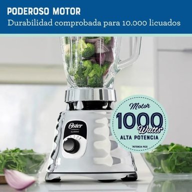 LICUADORA OSTER CLÁSICA DE 3 VELOCIDADES CON VASO DE VIDRIO - BLST4655 - 3