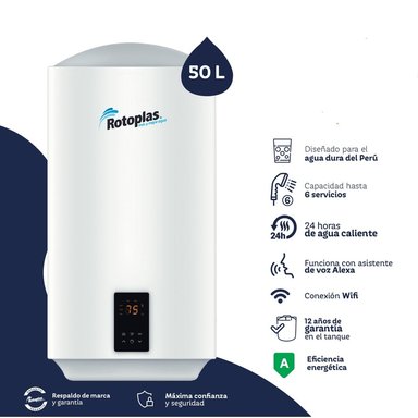 TERMA DE ACUMULACION ECOSMART WIFI 50L ROTOPLAS -500466