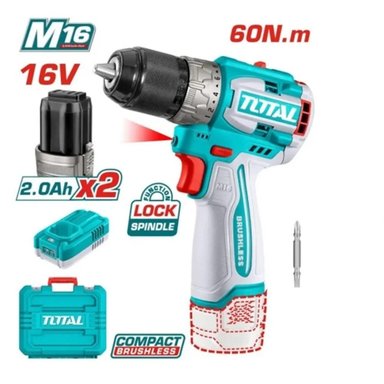 TALADRO ATORNILLADOR INDUSTRIAL 16V 13MM BRUSHLESS 60NM TDLI16682