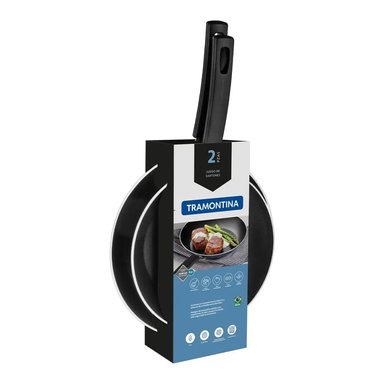 JUEGO DE SARTENES DE ALUMINIO SICILIA AZUL X2 PZS 20CM|26CM - 75286025 - 2