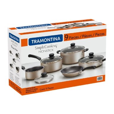 JUEGO DE OLLAS TRAMONTINA SIMPLE COOKING 9PZAS - 27899/162 - 7