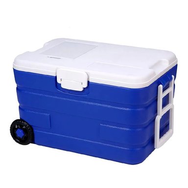 COOLER 40 LT RECTANG. AZUL C/ASAS Y RUEDAS - 70049061