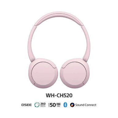 AUDIFONOS BLUETOOTH ON EAR SONY WH-CH520 - ROSADO - 2