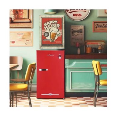 FRIGOBAR RETRO LIBERO LFB90R ROJO DE 90L - 3