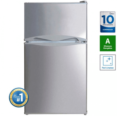 FRIGOBAR MIDEA 87 LITROS SILVER – MODELO MRTD04A4NPAAL COMPACTO Y EFICIENTE