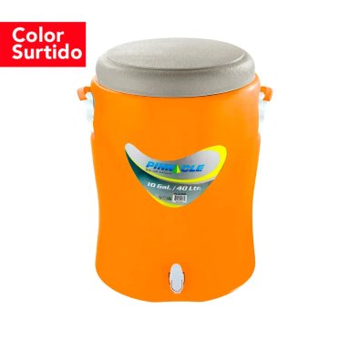 COOLER PLATINO 40L CON CAÑO Y ASAS | CONSERVADORA TÉRMICA COLOR SURTIDO