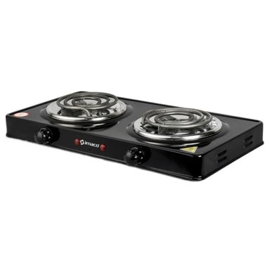 COCINA ELECTRICA DE MESA IMACO HP1400 DOS HORNILLAS NEGRO - 2
