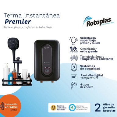 RAPIDUCHA ROTOPLAS PREMIER 5500W AGUA CALIENTE INSTANTANEA - 1