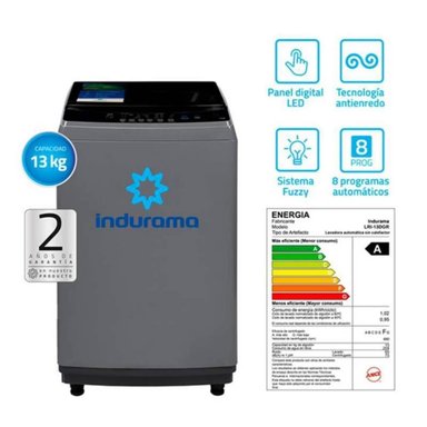 LAVADORA INDURAMA DE 13KG CARGA PESADA LRI-13DGR - 1