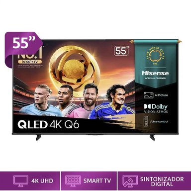 TELEVISOR SMART TV HISENSE 4K ULTRA HD 55 55Q6QV - 1