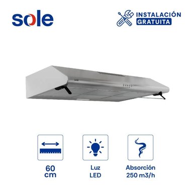 CAMPANA EXTRACTORA SOLE TURE20CO 80CM - 1