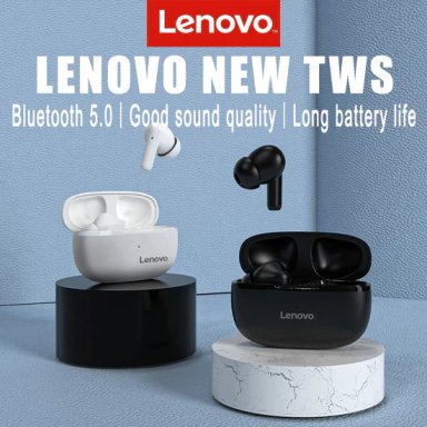 AUDIFONOS INALAMBRICOS LENOVO HT05 TWS NEGRO BLUETOOTH 5.0 - 1