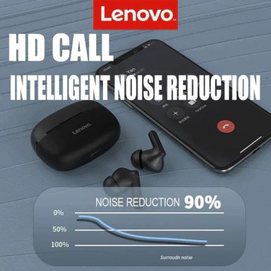 AUDIFONOS INALAMBRICOS LENOVO HT05 TWS NEGRO BLUETOOTH 5.0 - 2