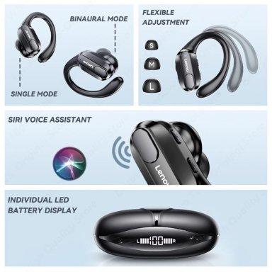 AUDIFONOS DEPORTIVOS BLUETOOTH LENOVO XT80 - 5