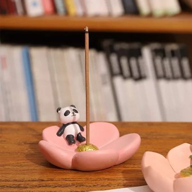 PANDA BLOSSOM PORTA INCIENSO DE RESINA KAWAII AROMATERAPIA