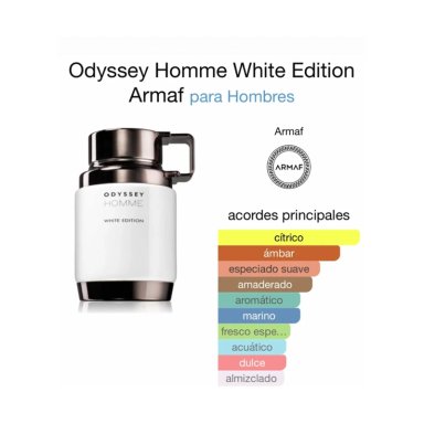 ARMAF ODYSSEY HOMME WHITE EDITION FOR MEN EAU DE PARFUM 100 ML - 2