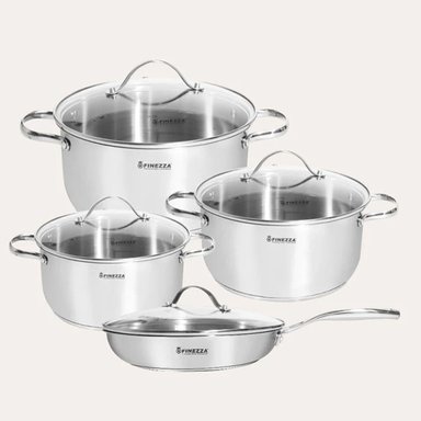 JUEGO DE OLLAS DE ACERO DE 8 PZS.(FZ-978AE-IN)