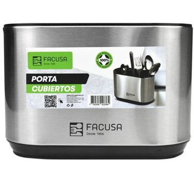 PORTA CUBIERTOS DE MESA ACERO INOX.